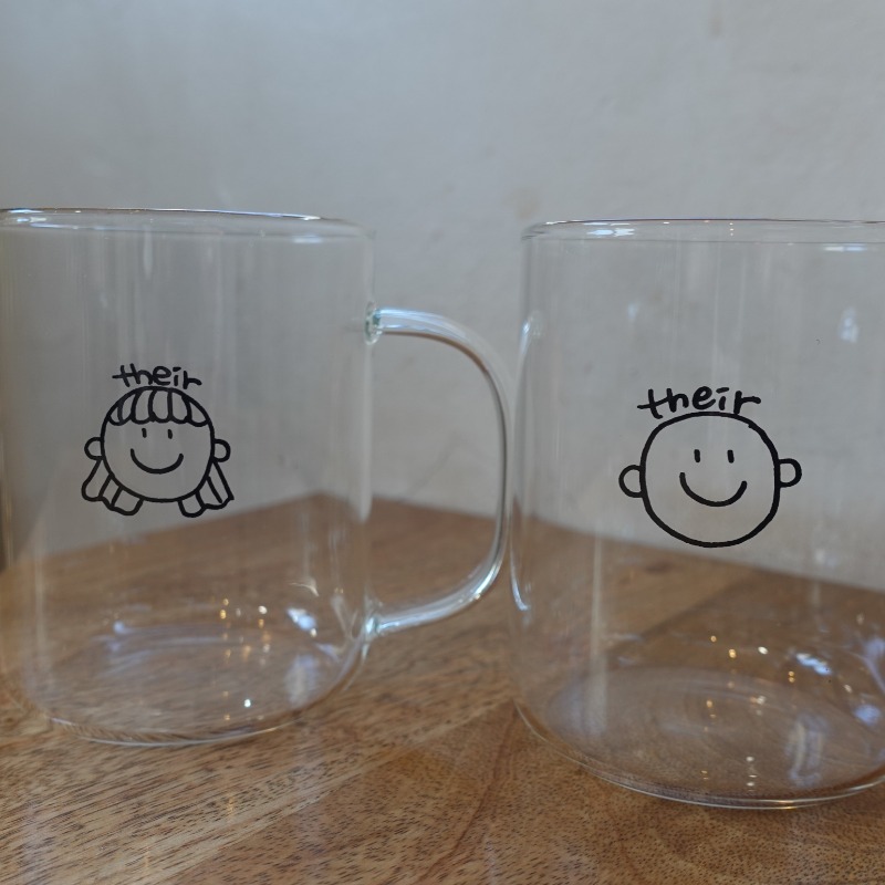 their coffee グラスカップ (2種)