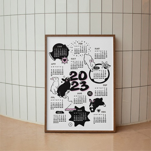 2023 バニーカレンダー ポスター