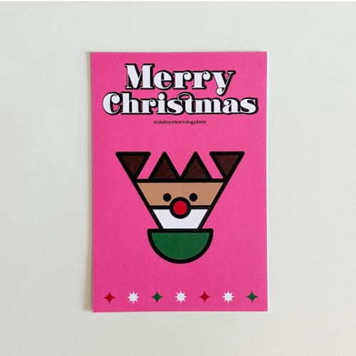 X-MASルドルフ クリスマスカード